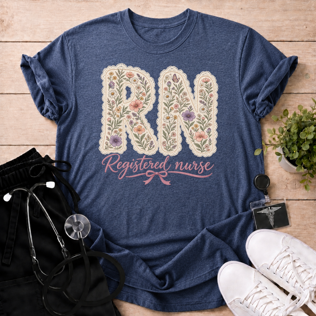 Floral Lace RN T-Shirt
