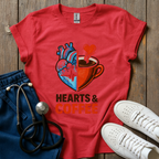 Hearts And Coffee T-Shirt