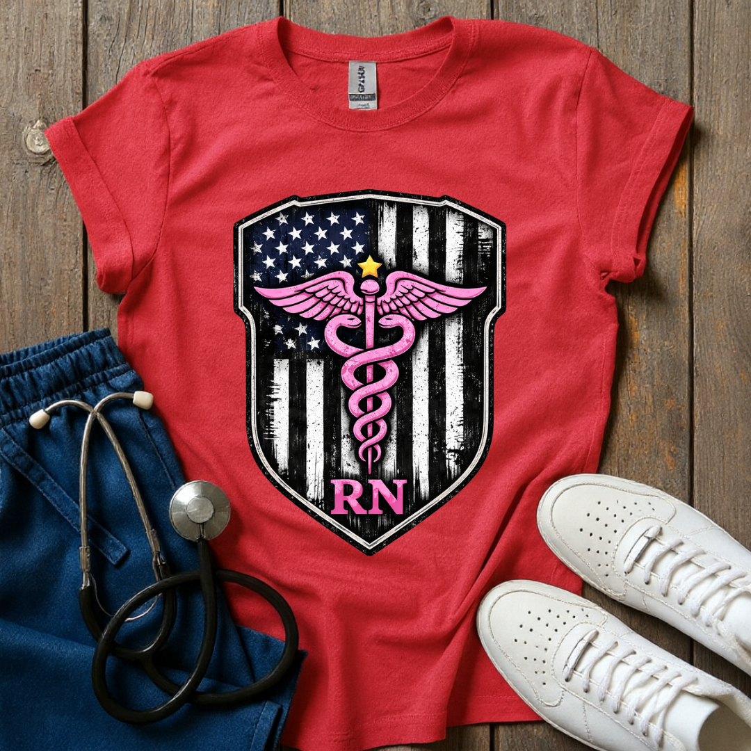 Pink RN Shield T-Shirt