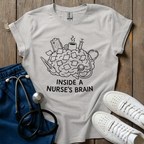 Inside Nurse Brain T-Shirt