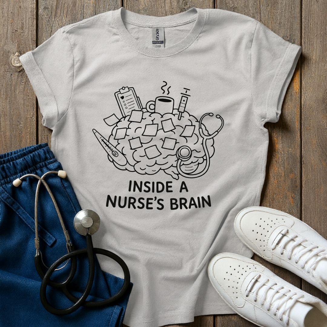 Inside Nurse Brain T-Shirt