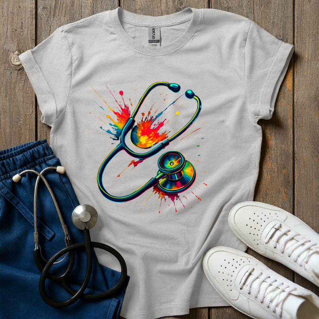 Stethoscope Splash T-Shirt