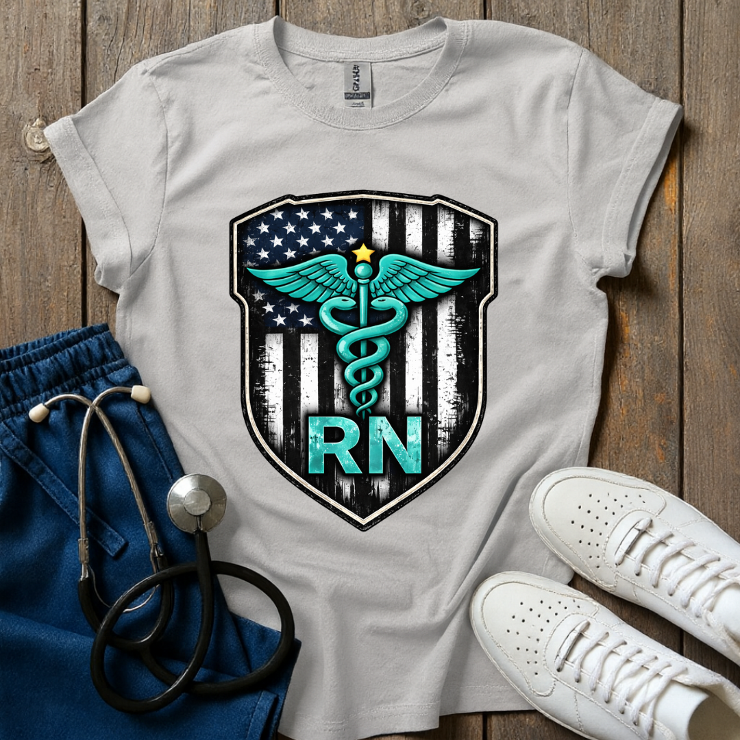 Teal RN Shield T-Shirt