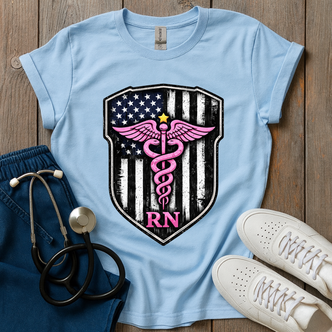 Pink RN Shield T-Shirt