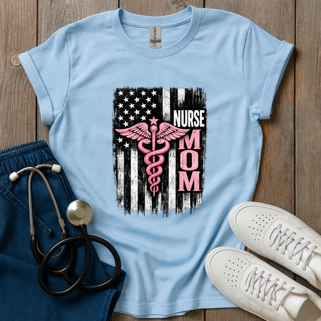 American Nurse Mom T-Shirt
