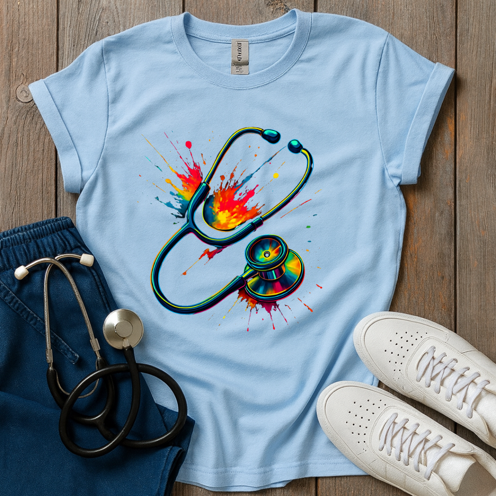 Stethoscope Splash T-Shirt