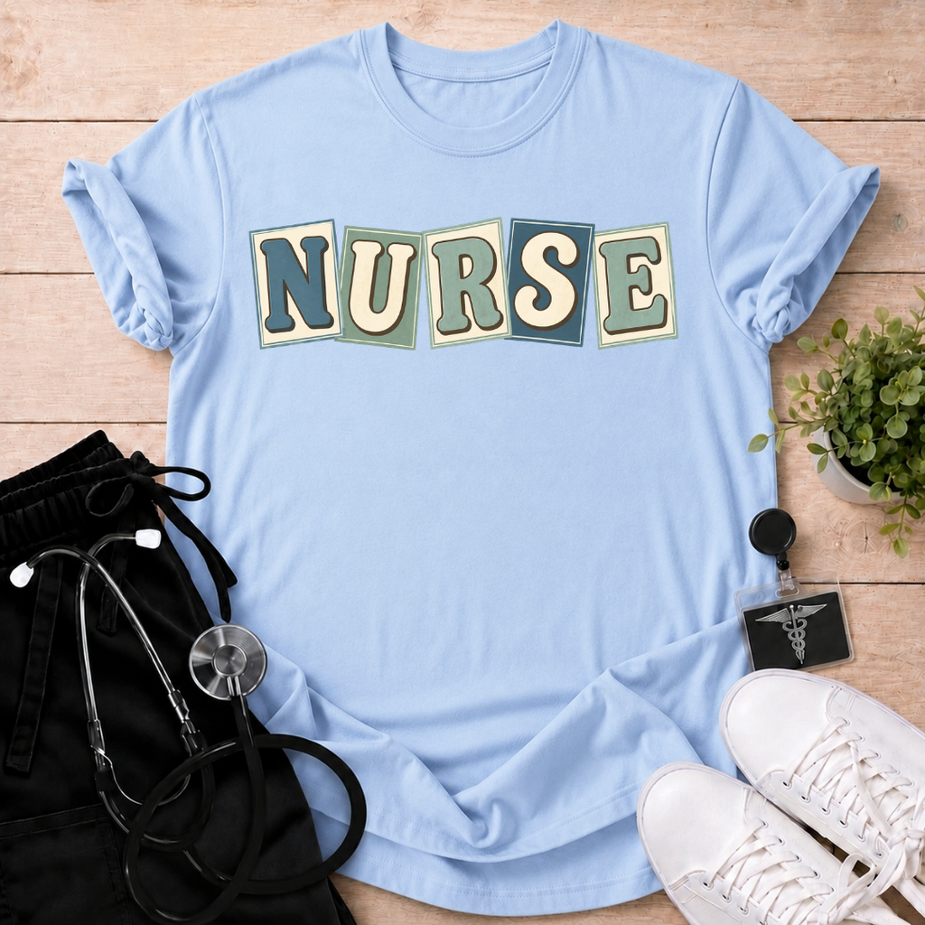 Retro Nurse Letter Cards T-Shirt