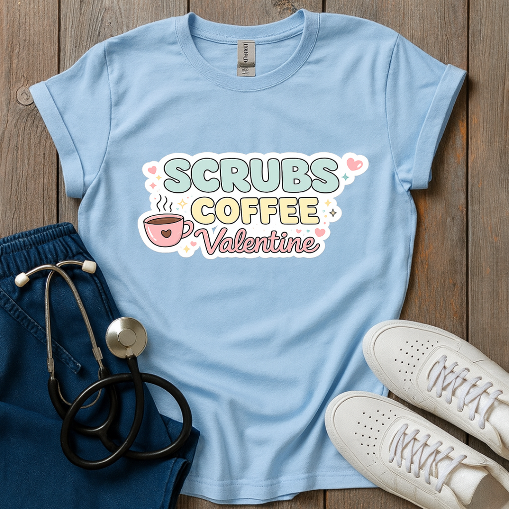 Scrubs, Coffee, Valentine T-Shirt