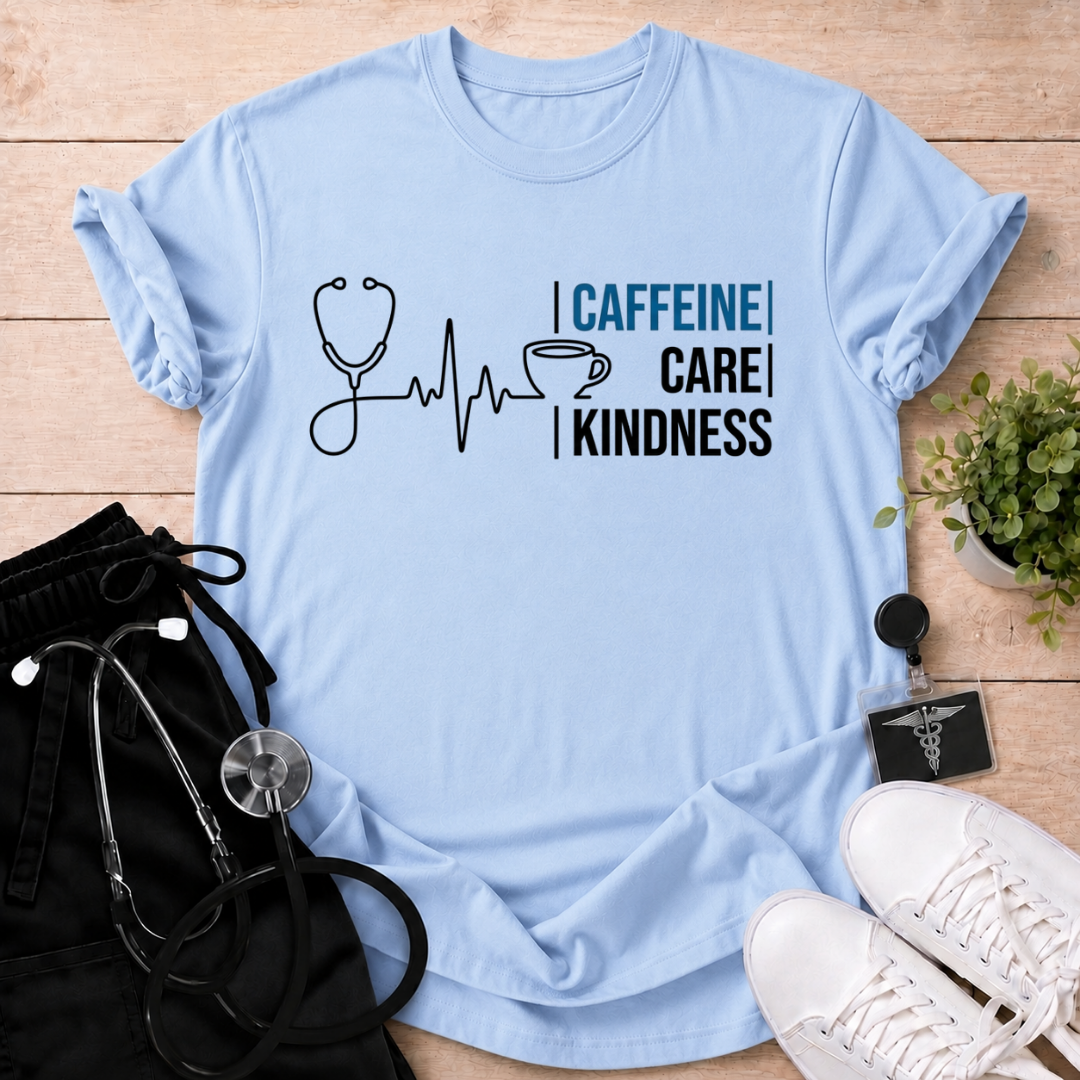 Caffeine Care Kindness T-Shirt
