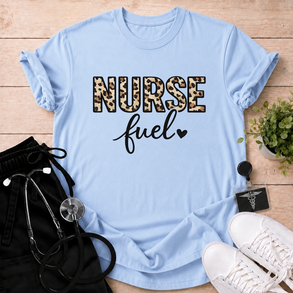 Leopard Nurse Fuel T-Shirt