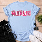 Pink Nurse Letter Cards T-Shirt
