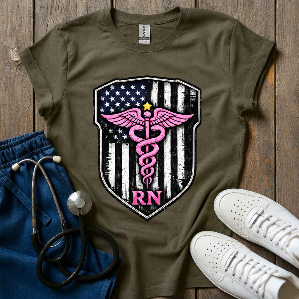 Pink RN Shield T-Shirt
