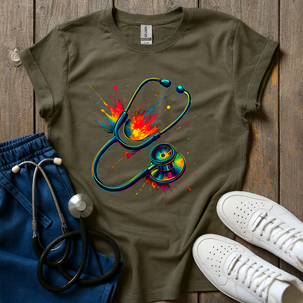Stethoscope Splash T-Shirt