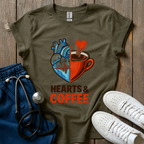 Hearts And Coffee T-Shirt