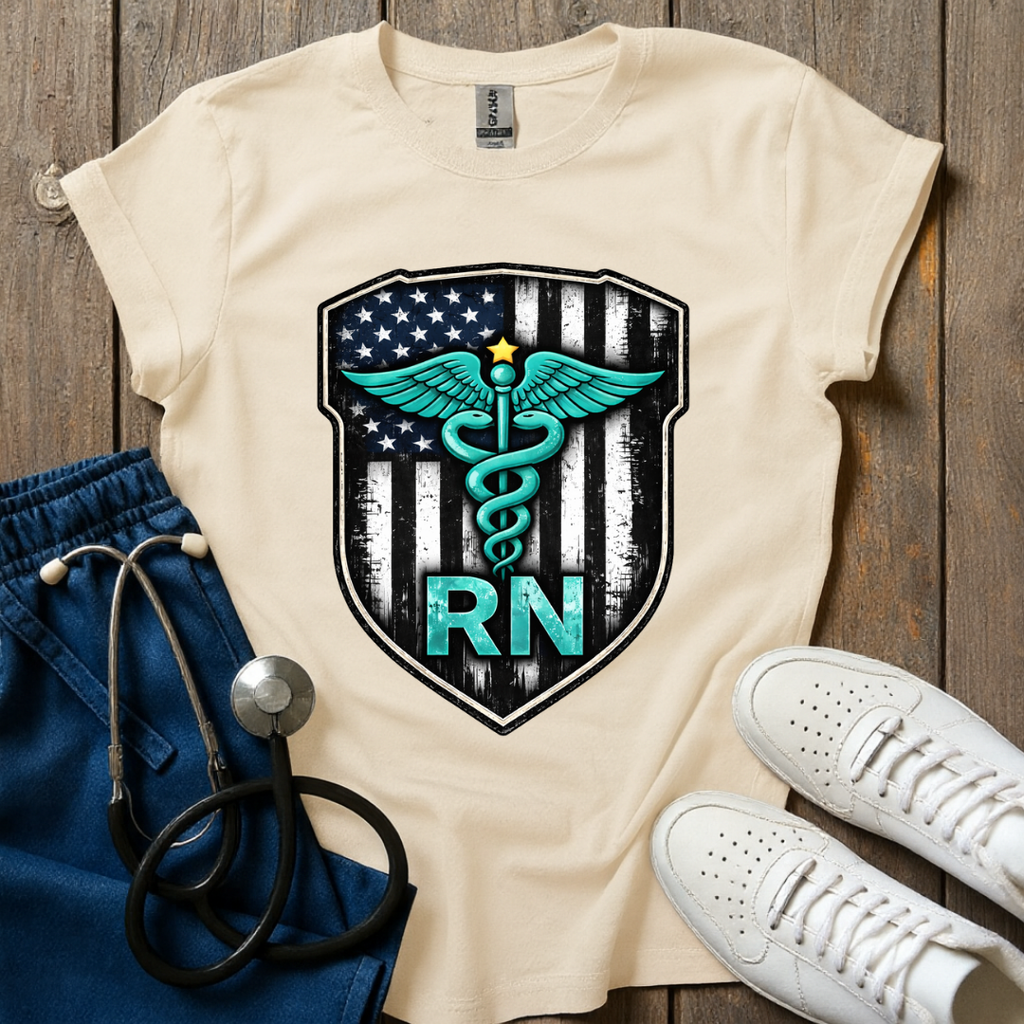 Teal RN Shield T-Shirt