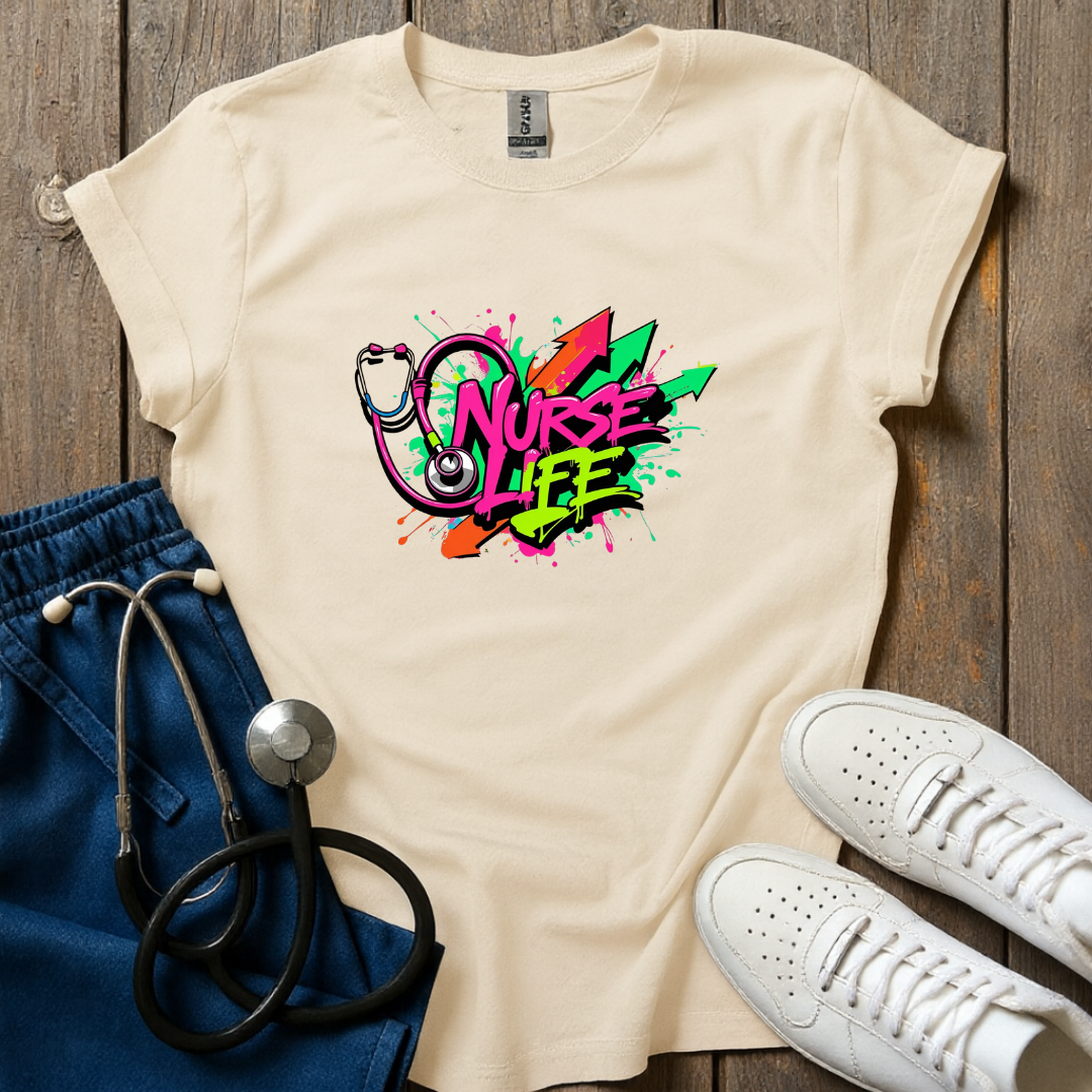 Nurse Graffiti T-Shirt