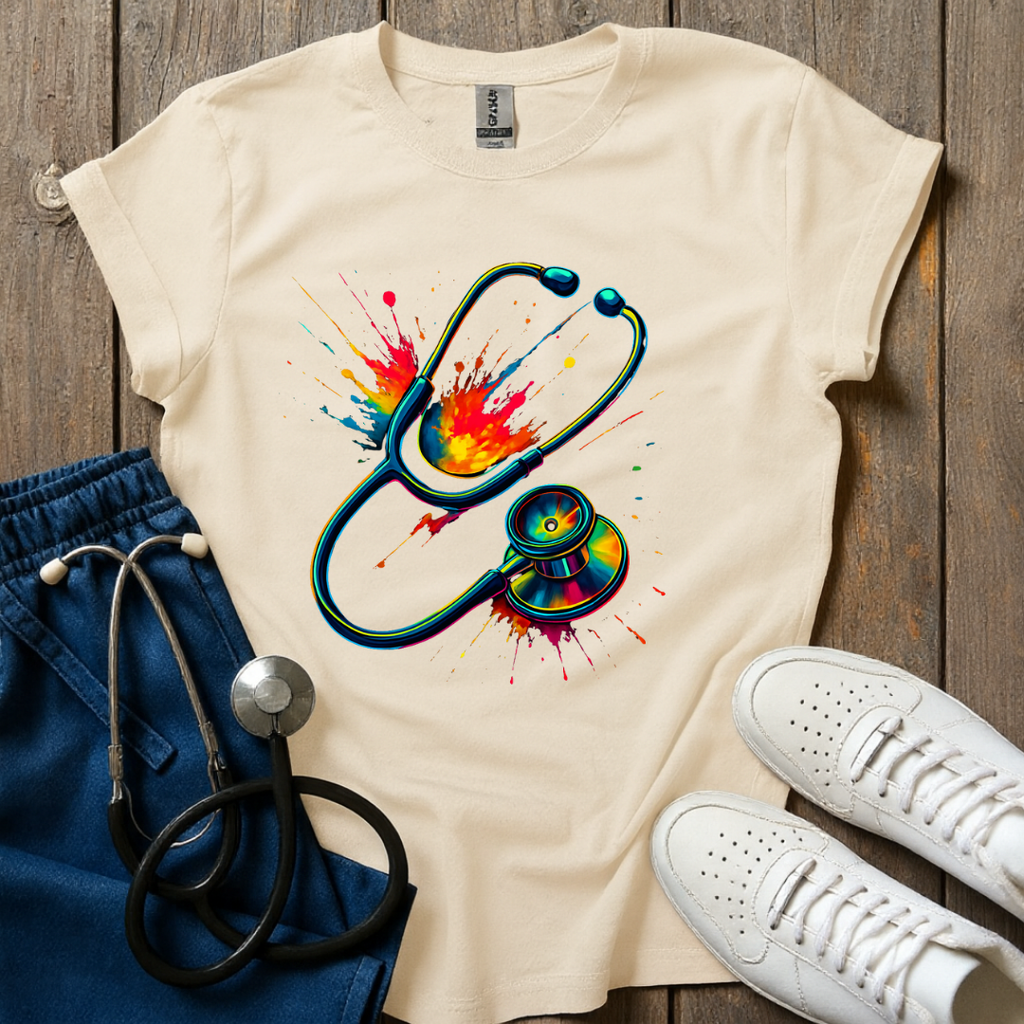 Stethoscope Splash T-Shirt