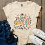 Floral Nurse Life T-Shirt