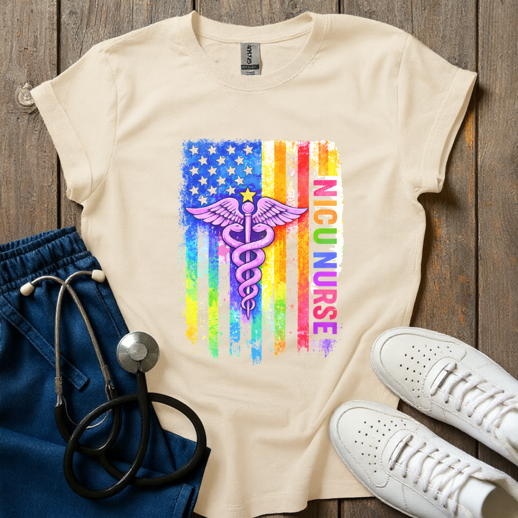 American NICU Nurse T-Shirt