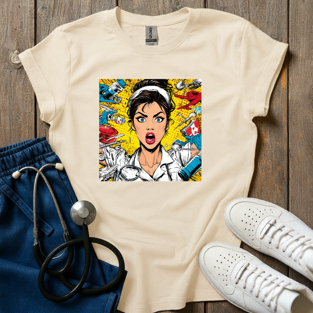 Nurse Pop Art T-Shirt