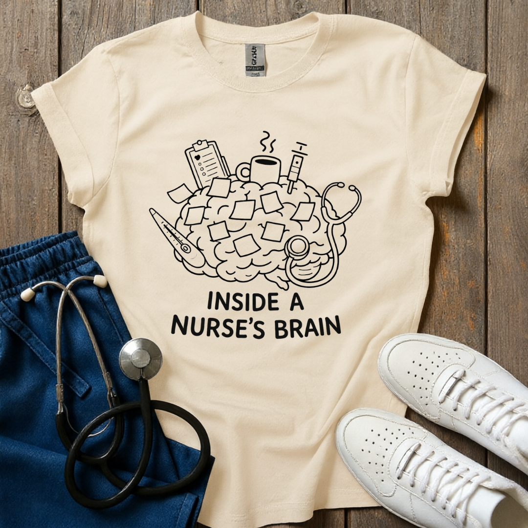 Inside Nurse Brain T-Shirt