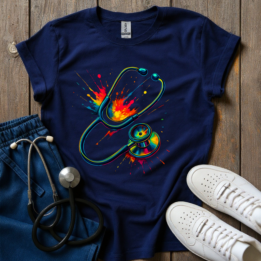 Stethoscope Splash T-Shirt