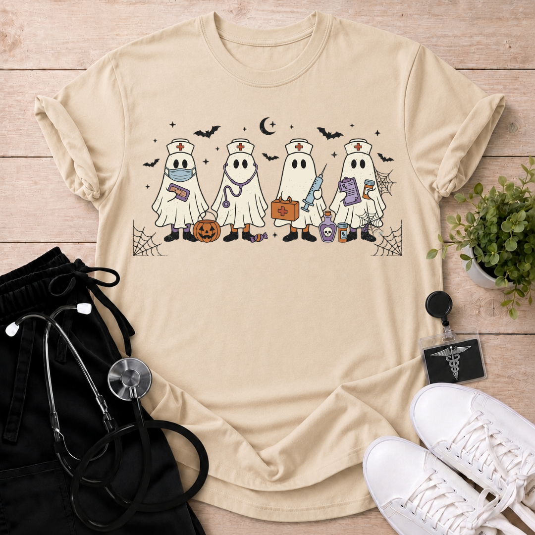 Ghost Nurses On Duty T-Shirt