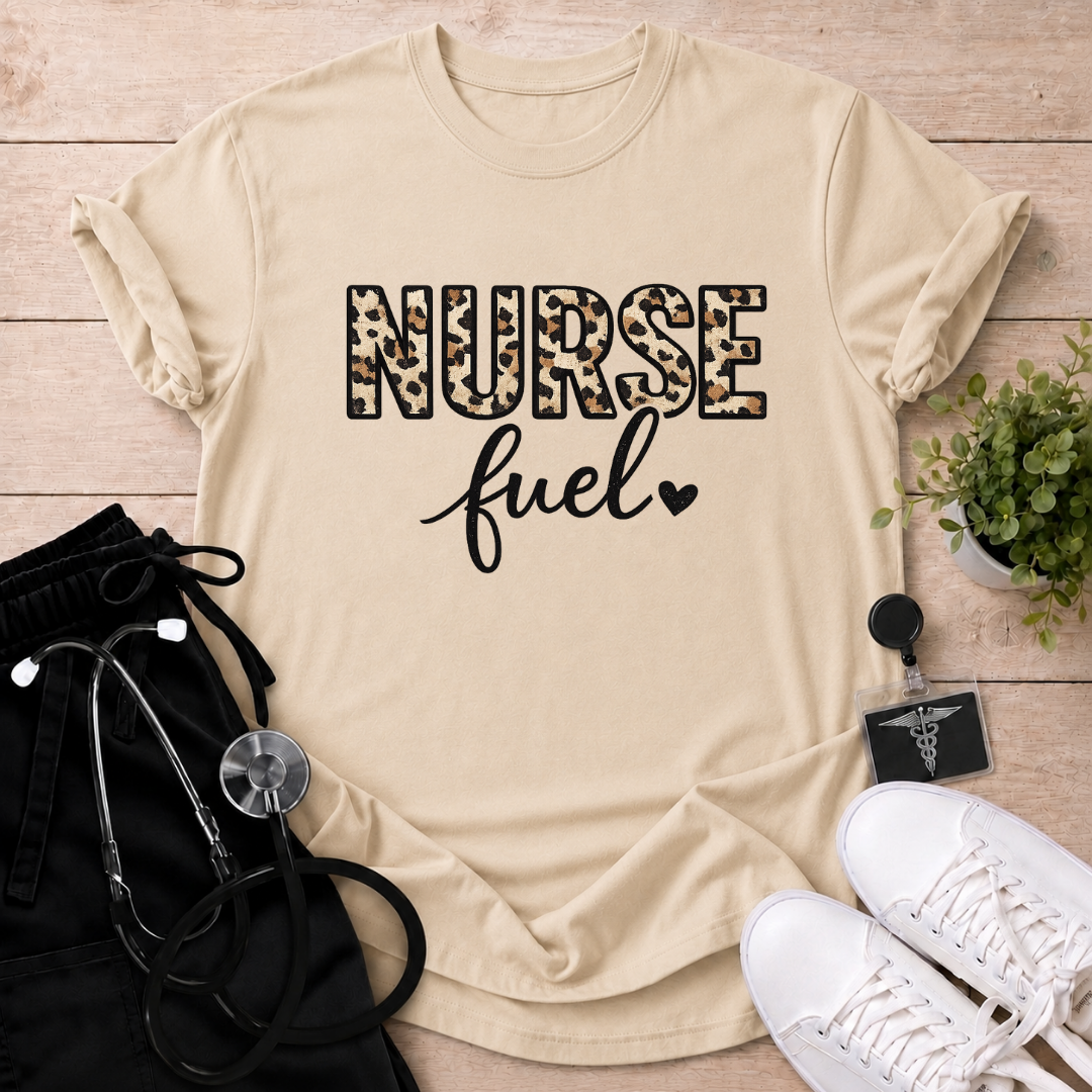 Leopard Nurse Fuel T-Shirt