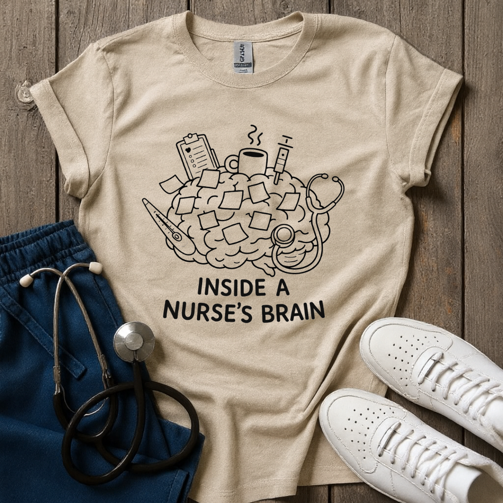 Inside Nurse Brain T-Shirt