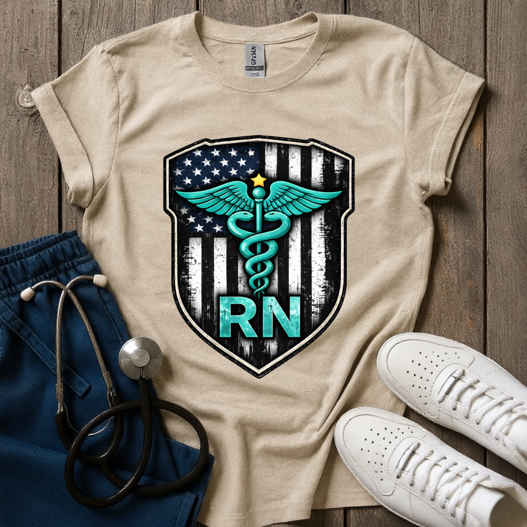 Teal RN Shield T-Shirt
