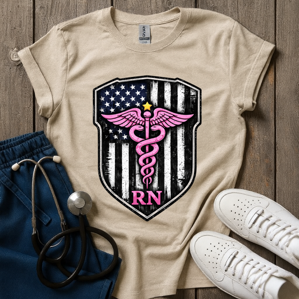 Pink RN Shield T-Shirt