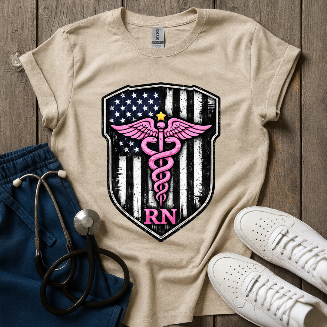 Pink RN Shield T-Shirt