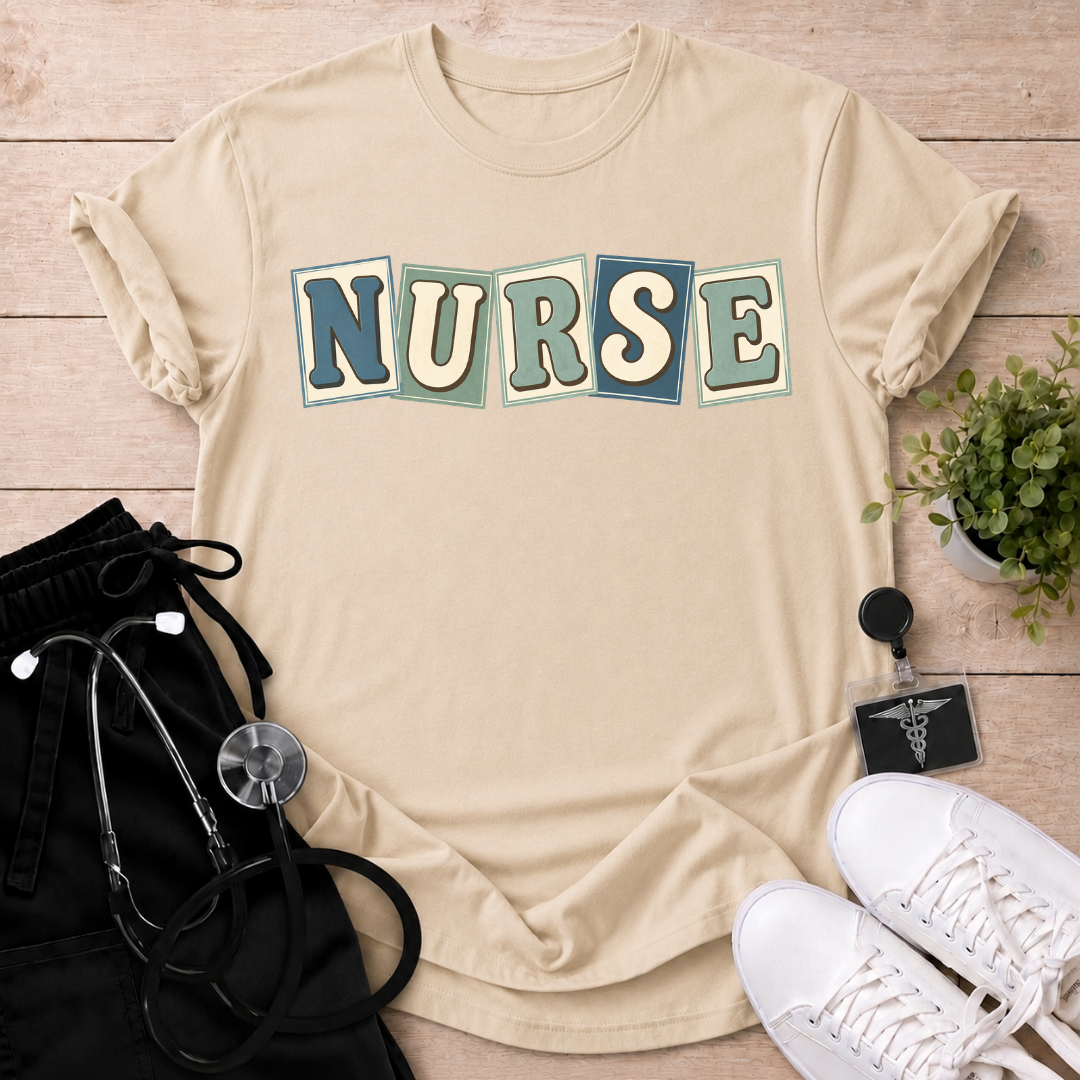 Retro Nurse Letter Cards T-Shirt