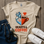 Hearts And Coffee T-Shirt