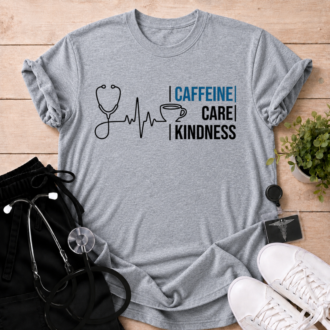 Caffeine Care Kindness T-Shirt