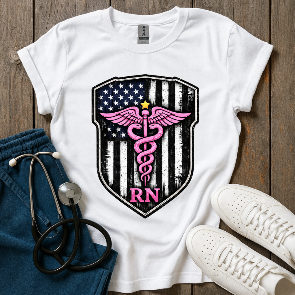 Pink RN Shield T-Shirt