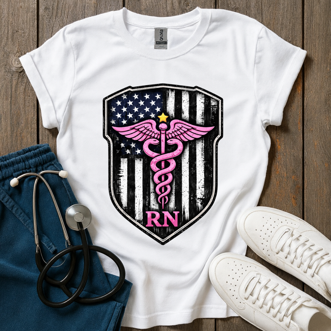 Pink RN Shield T-Shirt