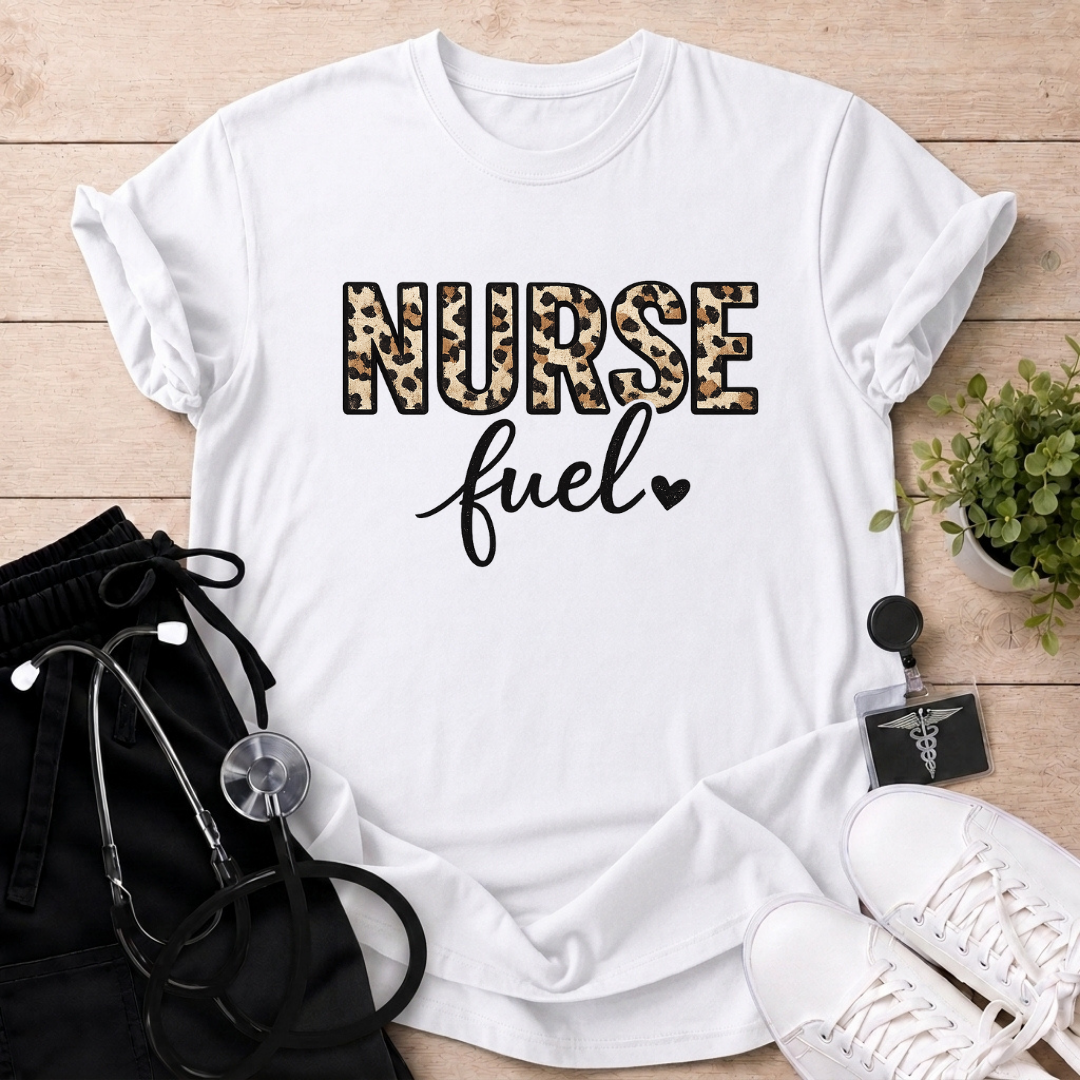 Leopard Nurse Fuel T-Shirt