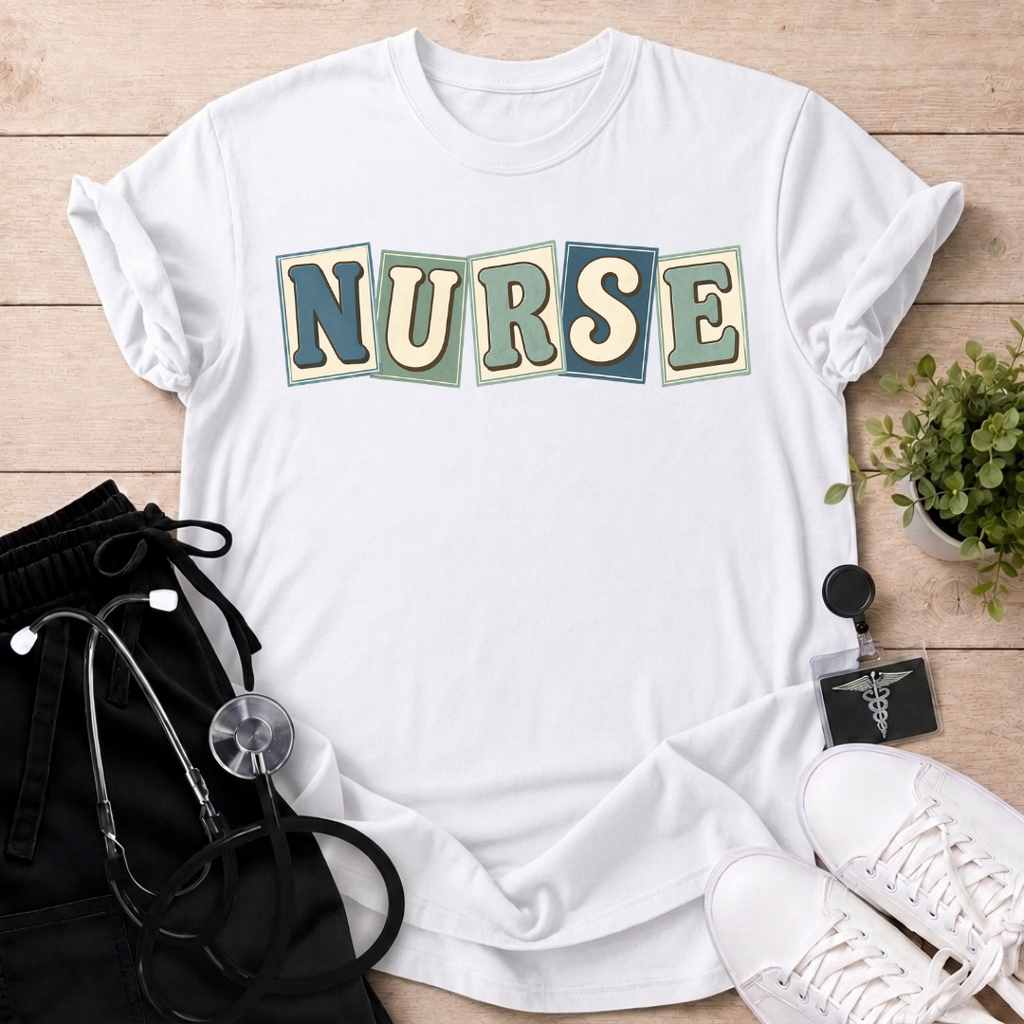 Retro Nurse Letter Cards T-Shirt