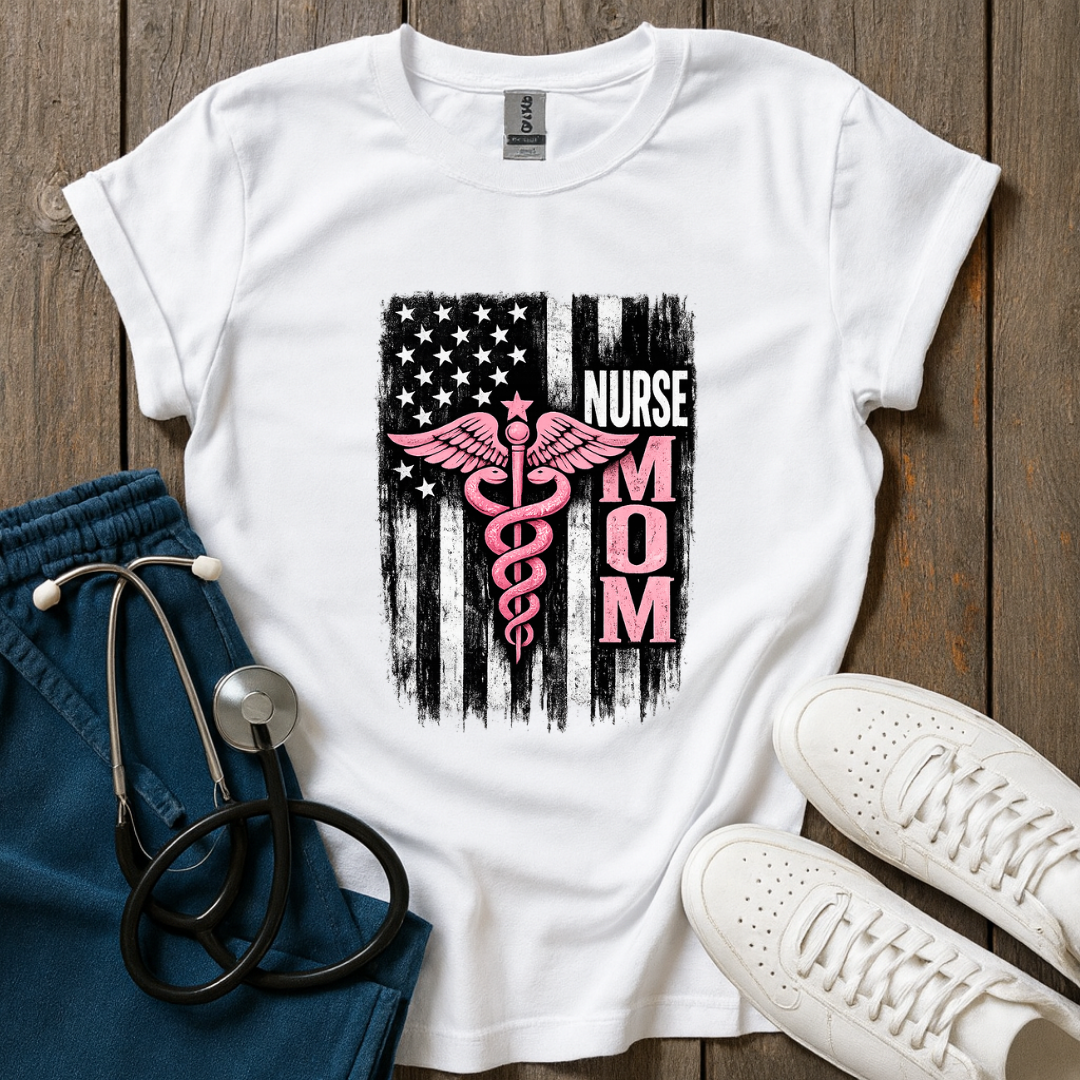 American Nurse Mom T-Shirt