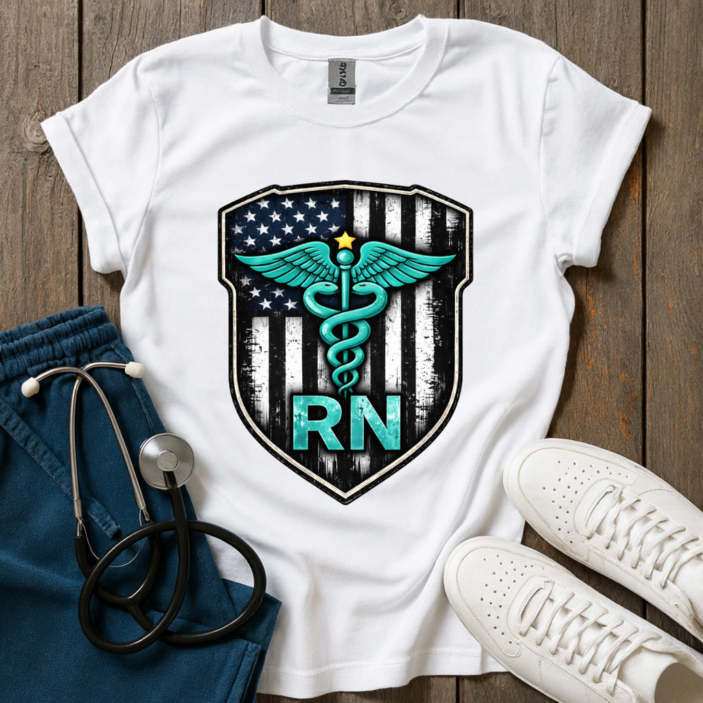 Teal RN Shield T-Shirt