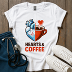 Hearts And Coffee T-Shirt